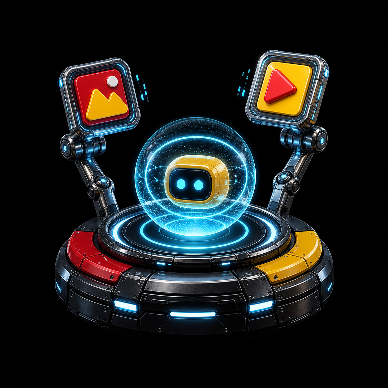 3D interactive AI orb for the AI Playground